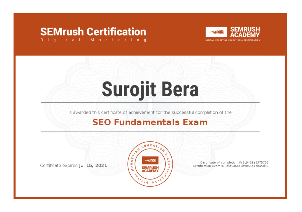 Certificate-seo-fundamentals-exam